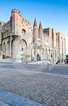 Avignon pope palace, France.