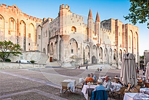 Avignon pope palace, France.