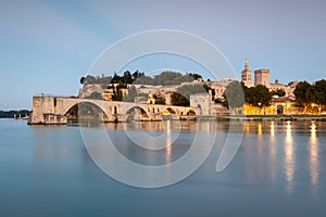 Bridge Saint-BÃÂ©nezet in Avignon, Provence, France photo