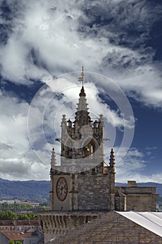 Avignon Town Hall clock tower in France