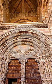 Avila Cathedral Door Castile Spain