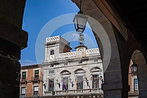 Avila Town Hall at Plaza del Mercado Chico Square - Avila, Spain photo