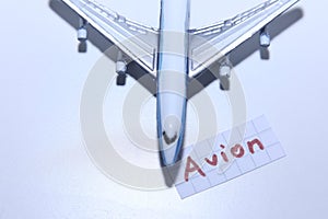 Avion word in Spanish for Plane in English