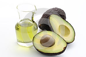 Avocado and avocado oil photo