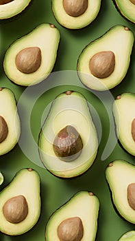 Avocado background sets the tone for fresh and healthy vibes