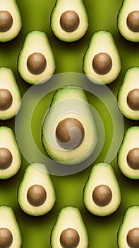 Avocado background sets the tone for fresh and healthy vibes