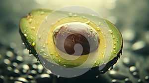 Avocado, a beloved fruit packed with nutrition, organic diets. Generative AI