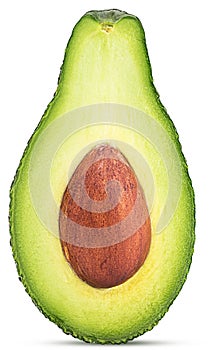 Avocado cut in half