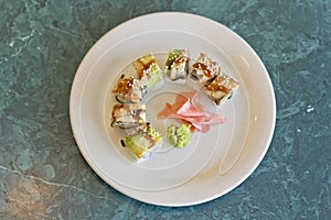 Avocado Eel Crab Sushi