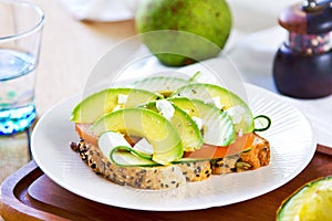 Avocado with Feta sandwich