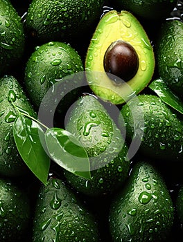 Avocado. Fruit healthy eating concept