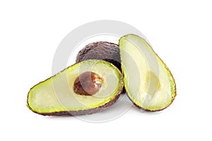 Avocado fruit isolated on white background photo