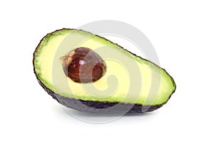Avocado fruit isolated on white background photo