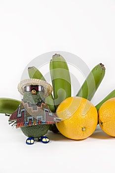 Avocado and Fruit - vertical