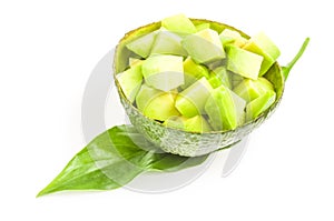 Avocado isolated over a white background