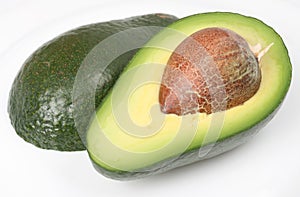 Avocado isolated on white