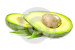 Avocado isolated on a white background cutout