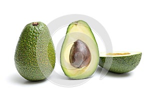 Avocado isolated on a white background photo