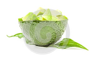 Avocado isolated on a white cutout