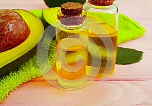 Avocado juicy oil freshness extract wooden vitamin health