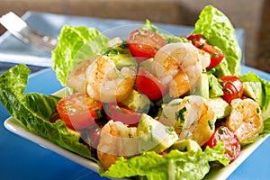 Avocado shrimp salad photo