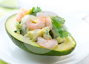 Avocado and Shrimps Salad