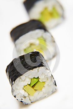 Avocado sushi roll