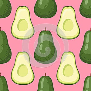 Avocado vector pattern