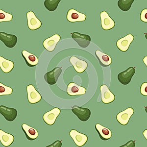 Avocado vector pattern