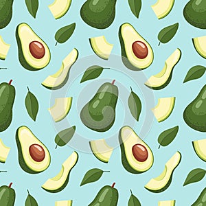 Avocado vector pattern