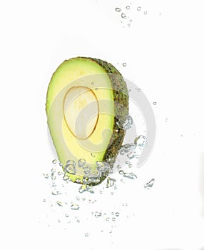 Avocado water splash