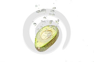 Avocado water splash