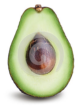 Avocado on white background