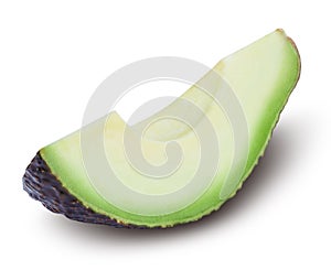 Avocado on white background