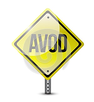 Avod sign illustration design