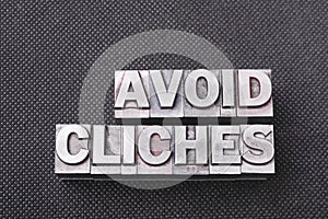 Avoid cliches bm
