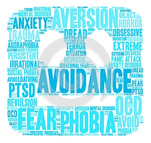 Avoidance Word Cloud