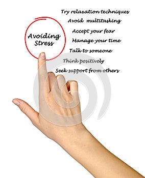 Avoiding stress