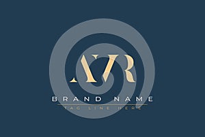 AVR abstract letter logo design