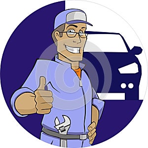 AVTOSLESAR` MASTER AVTOMOBIL` REMONT BOL`SHOY PALETS 50/5000 Master car mechanic car repair thumb.