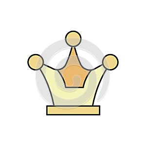 Award, crown icon. Simple outline colored vector of award icons for ui and ux, website or mobile application photo