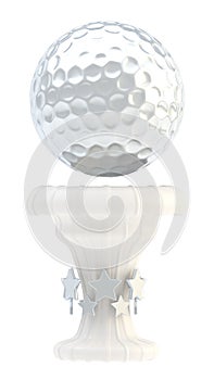 Award golf ball sport trophy cup