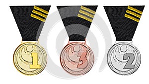 Award karate gold, silver, bronze photo
