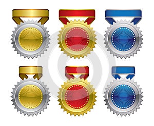 Award medal rosettes