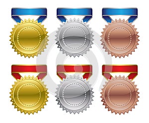 Award medals - gold, silver, bronze
