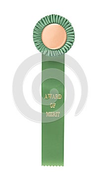 Award of Merit Ribbon on white