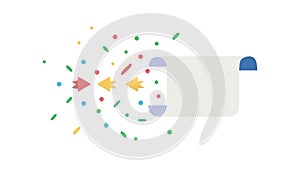 Award Scroll Document Icon: Achievement Recognition, vector design Generative AI