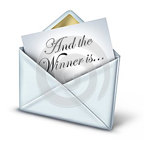 Award Winner Envelope