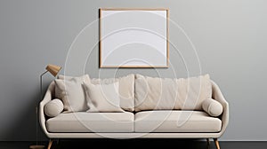 Award-winning Artistic Couch Mockup Photograph