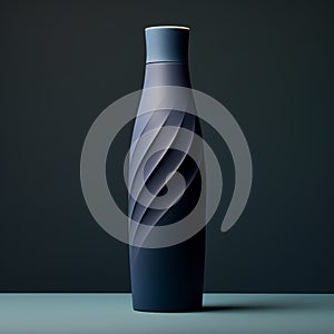 Award-winning Blue Bottle Design With Futuristic Chromatic Waves